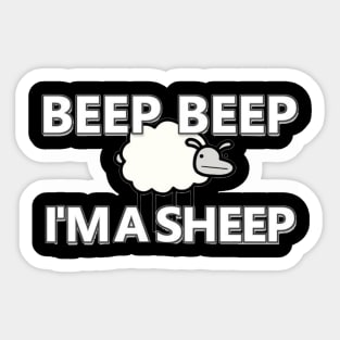 Asdf Movie Beep Beep I M A Sheep Sticker